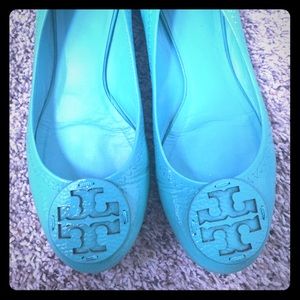 Authentic NEW in Box Teal/Tiffany Green Reva Flat