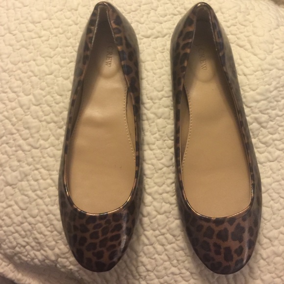J. Crew leopard print flats