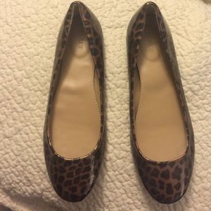 J. Crew leopard print flats