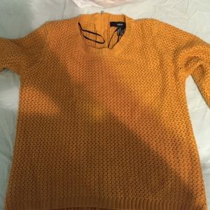 mustard yellow sweater