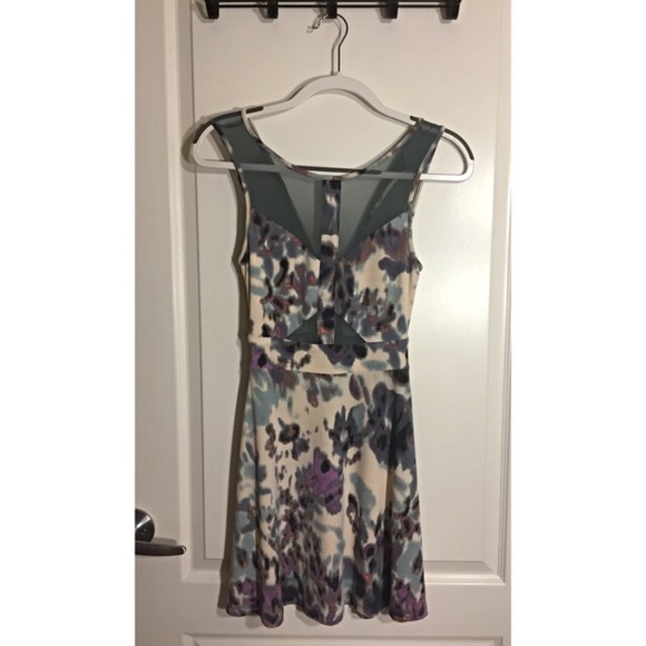 Silence & Noise Watercolor Print Dress