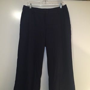 Anthropologie navy linen pants