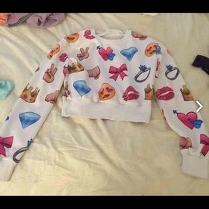 Emoji crop top