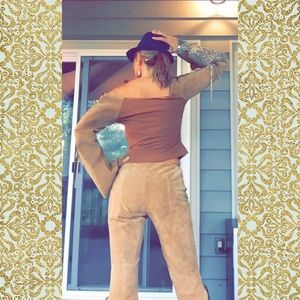 Last chance! Wilson's Leather Suede top & flares