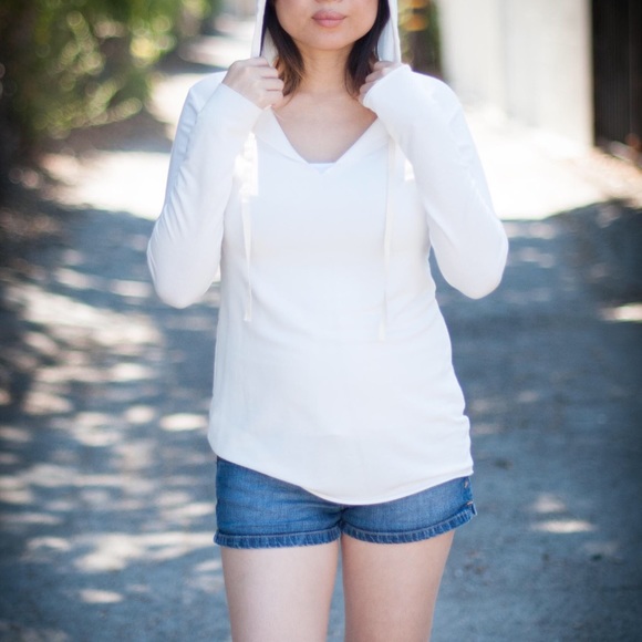 JAX softest long sleeve sweater top - IVORY - Picture 3 of 4