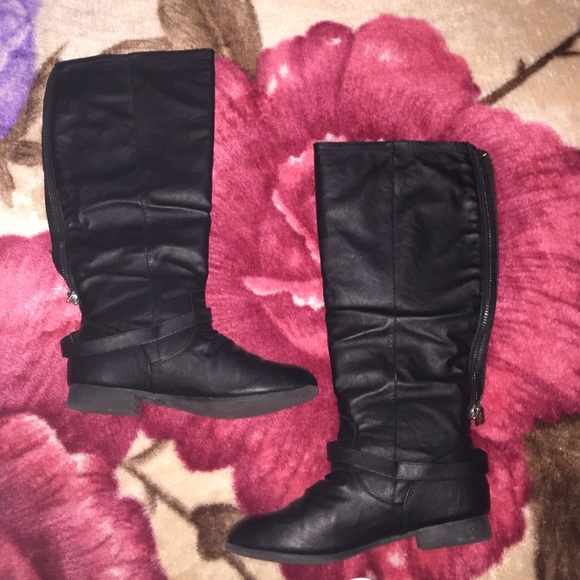 Black high boots