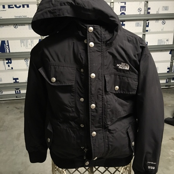 Boys North Face hooded coat size XL 14-16