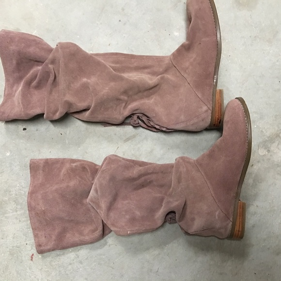 Colin Stuart tall suede pull on boots - Picture 1 of 2