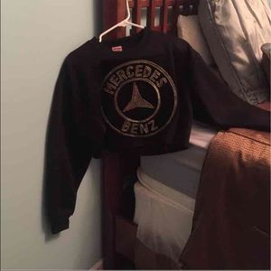 Mercedes Benz Crop Sweatshirt