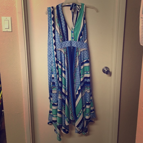 Victoria's Secret Halter Handkerchief Hem Dress