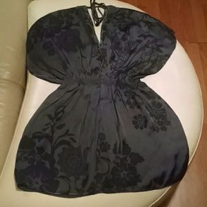 SOLD Silky light flowy, waist cinched kimono top