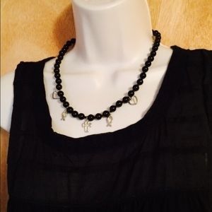 Beaded religious necklace. Nwot