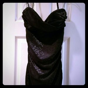 Bebe Black Glitter Mini Dress