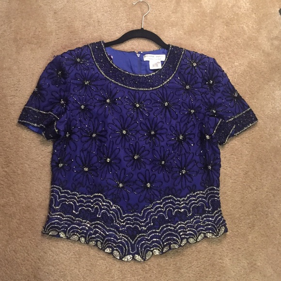 Vintage Adrianna Papell Evening Blouse