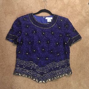 Vintage Adrianna Papell Evening Blouse
