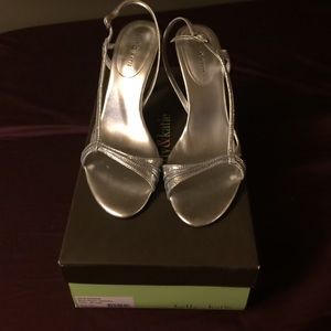 Silver size 8 sandals