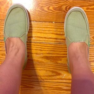 Green loafer style Sanuks!!