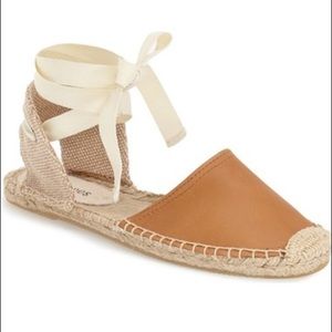 Soludos Leather Wrap Sandals