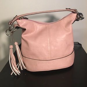 Pale pink purse