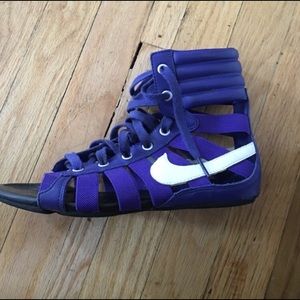 Blue gladiator Nikes