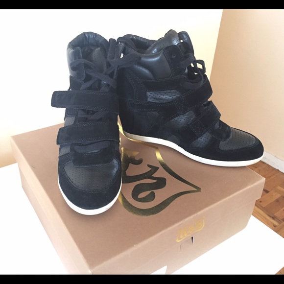 Ash black wedge sneaker