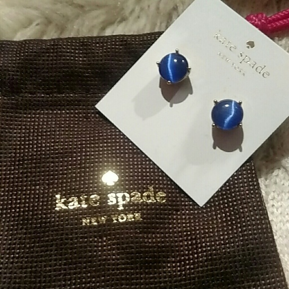 🎉HP🆕 Kate Spade New York Blue Gumdrop Studs♠🎉 - Picture 2 of 4