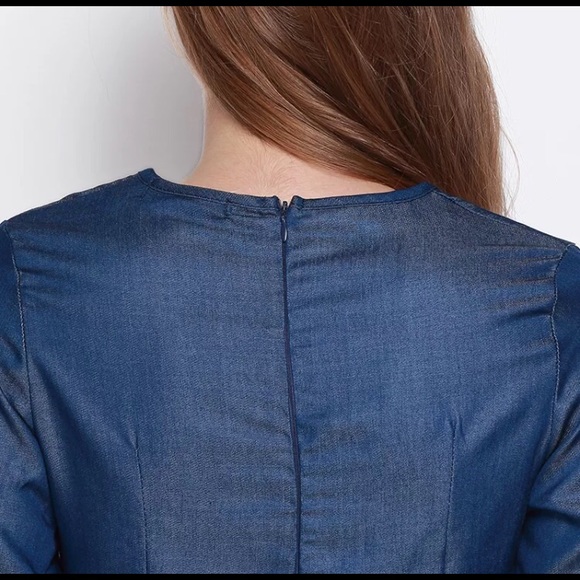 1 Left! Denim High Low Dress - Picture 4 of 4