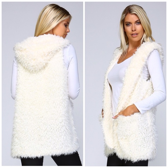 Shaggy Sherpa Vest - Picture 2 of 3