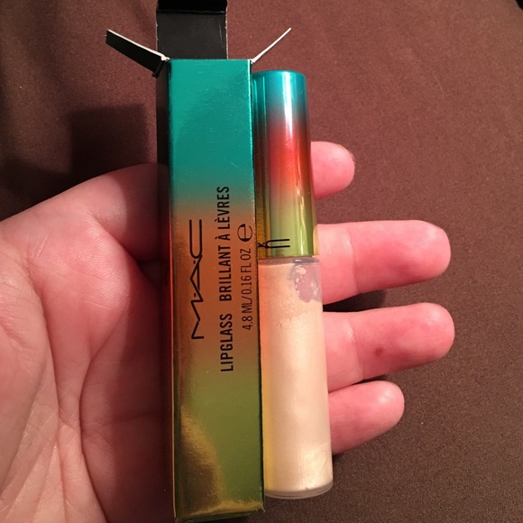 Mac NIB LE Girl on Board lip glass wash and dry