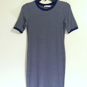 SOLD Navy/White Stripes Dress
