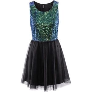 Sequins Tulle Dress