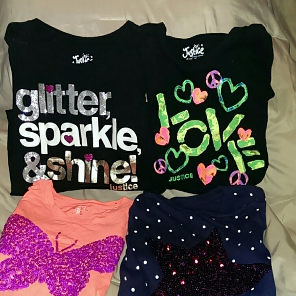 Justice and Cherokee shirts