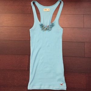 Hollister blue tank top