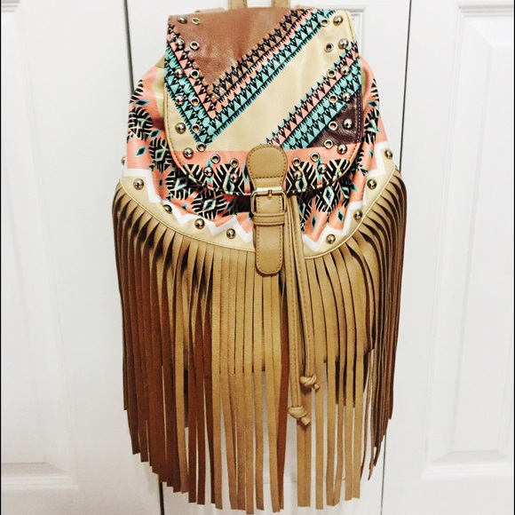 Aztec Fringe Bookbag