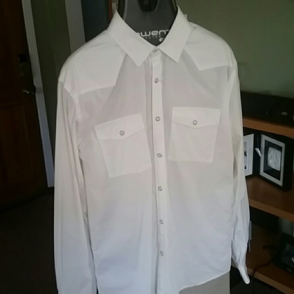 White Express buttondown dress shirt