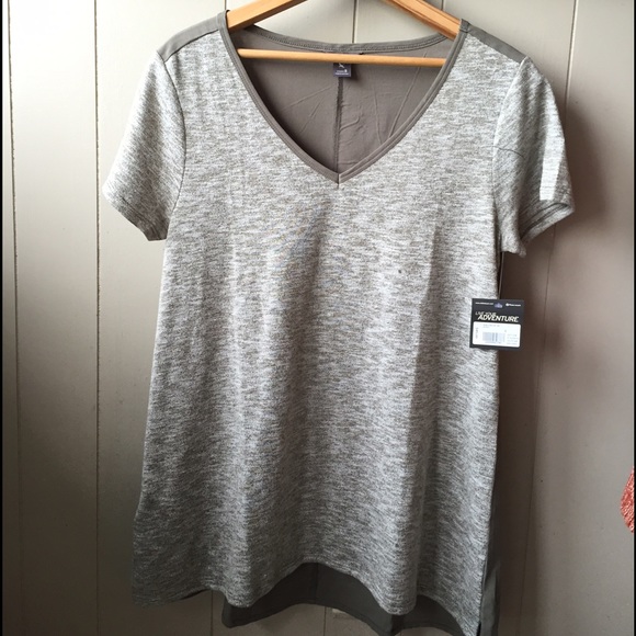Brand New Eddie Bauer Mixed Media Tee - Picture 1 of 4