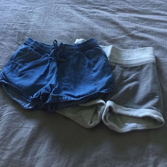 Two pairs of girls shorts
