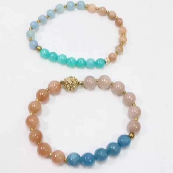 Two stretch bracelets