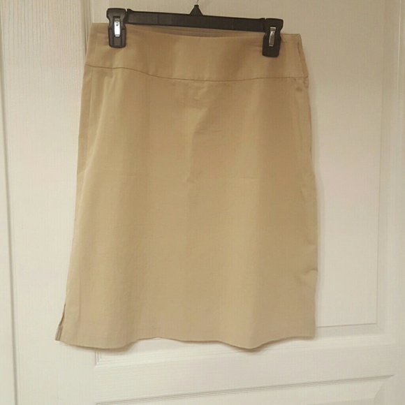Tan Pencil Skirt