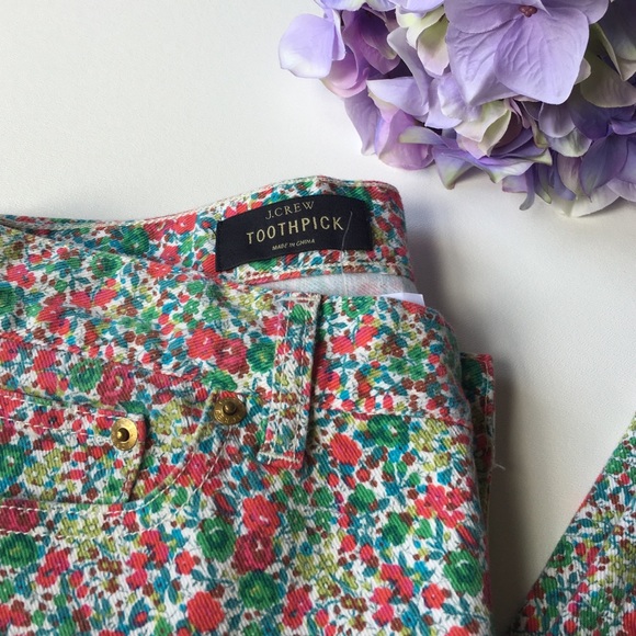 J. Crew Liberty Toothpick. Emma & Georgina Floral - Picture 3 of 4