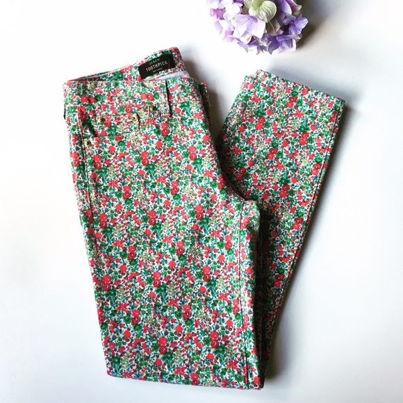 J. Crew Liberty Toothpick. Emma & Georgina Floral - Picture 2 of 4