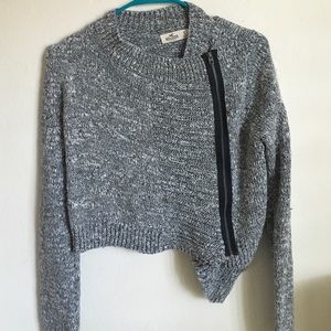 Hollister sweater zip top
