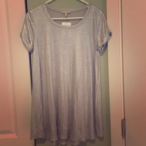 Bordeaux silver tunic top!