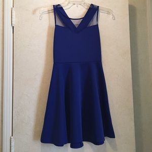 Royal blue bodycon dress