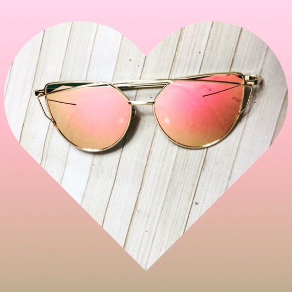 Flash sale 🦄🎉HP Rose gold cat eye sunglasses NWT - Picture 2 of 4