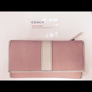 Coach Pink Leather Wallet