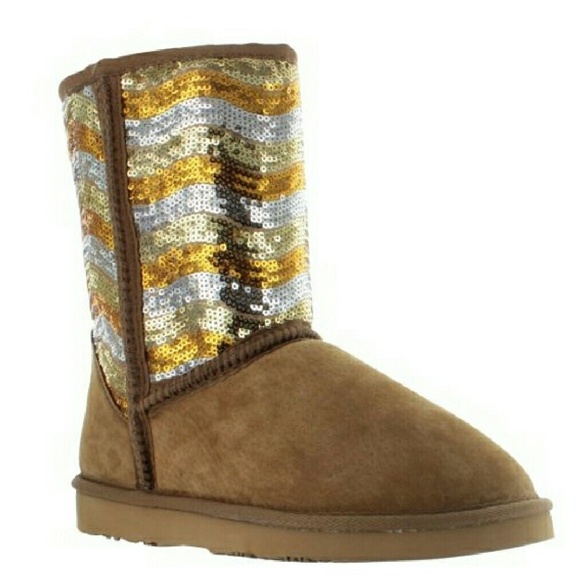 Lamo Shoes - Lamo Women's  Suede Sheepskin Sequin