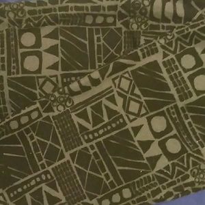 LulaRoe OS black and gray leggings gently used