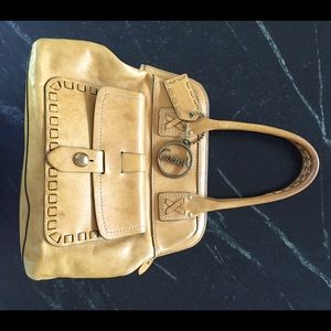 Coach yellow leather bag!!!