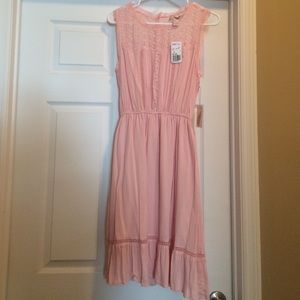 boho lace detail dress NWT